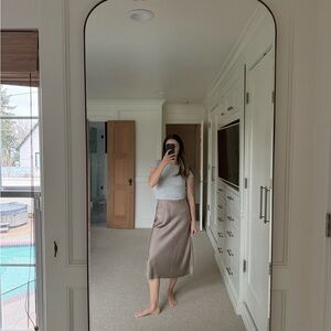 J crew satin skirt